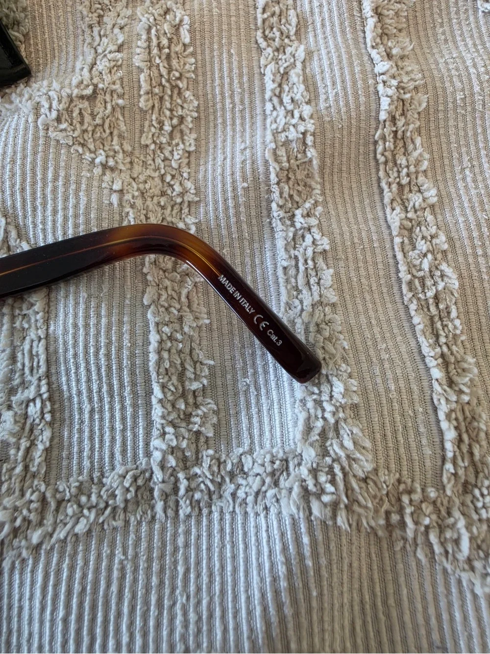 Saint Laurent Tortoise Square Sunglasses with Case